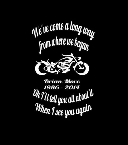 We've come a Long way Memory Decal Moto
