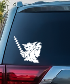 Yoda Star Wars a6 Window Decal Sticker