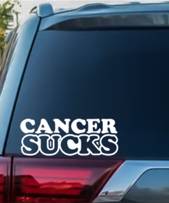 Cancer Sucks window decal Sticker