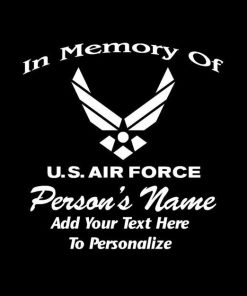 In loving Memory Decal Air Force