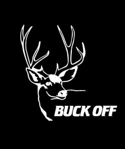 Buck Off Deer Hunter Decal Sticker