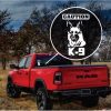 Caution k9 German Shepherd truck window decal sticker