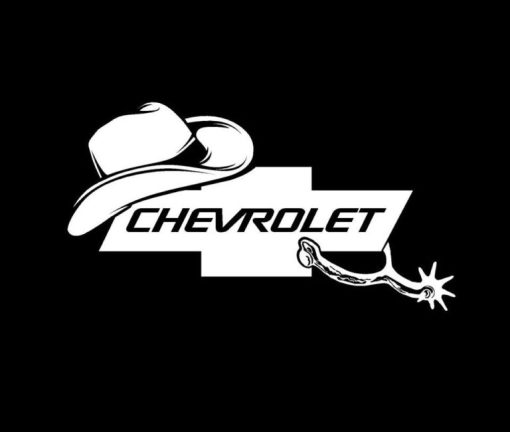 Chevy Truck Cowboy Decal Sticker