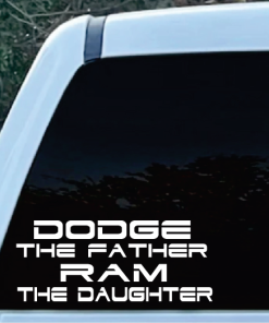 Dodge Decals - Dodge Father Ram Daughter Truck A2 Decal Sticker