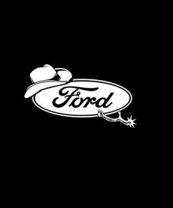 Ford Truck Cowboy Decal Sticker