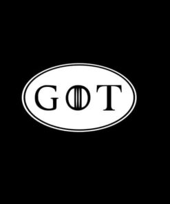 GOT game of thrones oval Decal Sticker