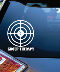 Group Therapy Shooting Window Decal Sticker