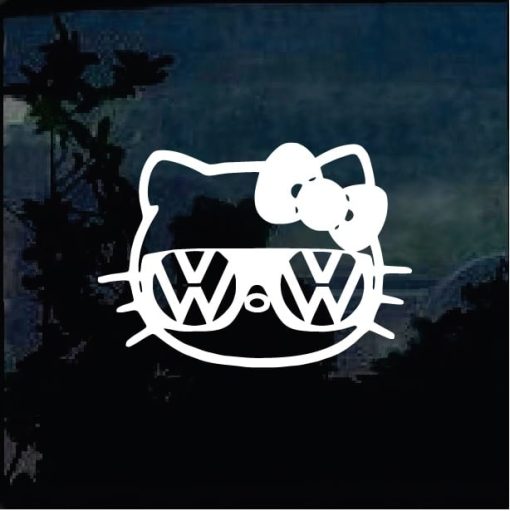 Hello Kitty VW Volkswagen Decal Sticker
