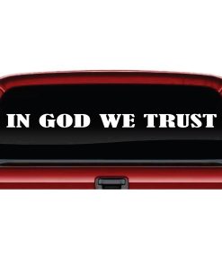 In God We Trust Rear Window Decal Sticker