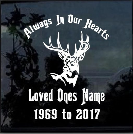 In Memory Decal - Deer Head Hunting