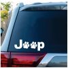 Jeep Dog Paw Prints Decal Sticker