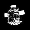 Jesus and cross Decal Sticker