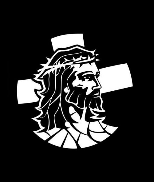 Jesus and cross Christian Decal Stickers – Custom Sticker Shop