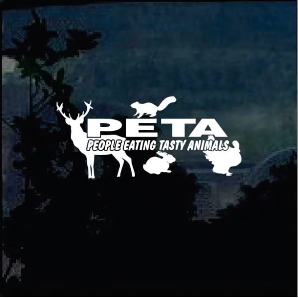 PETA People Eating Tasty Animals Decal Sticker