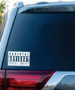 Parental Advisory Explicit window decal Sticker