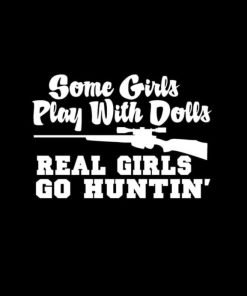 Real Girls Go Hunting Decal sticker