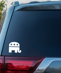 Republican elephant window decal Sticker