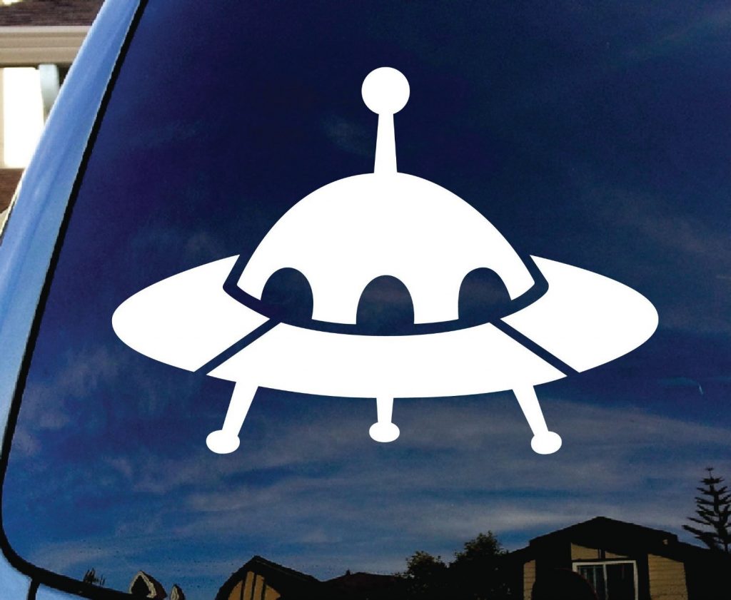 UFO Alien Spaceship decal sticker