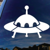 UFO Alien Spaceship window decal Sticker
