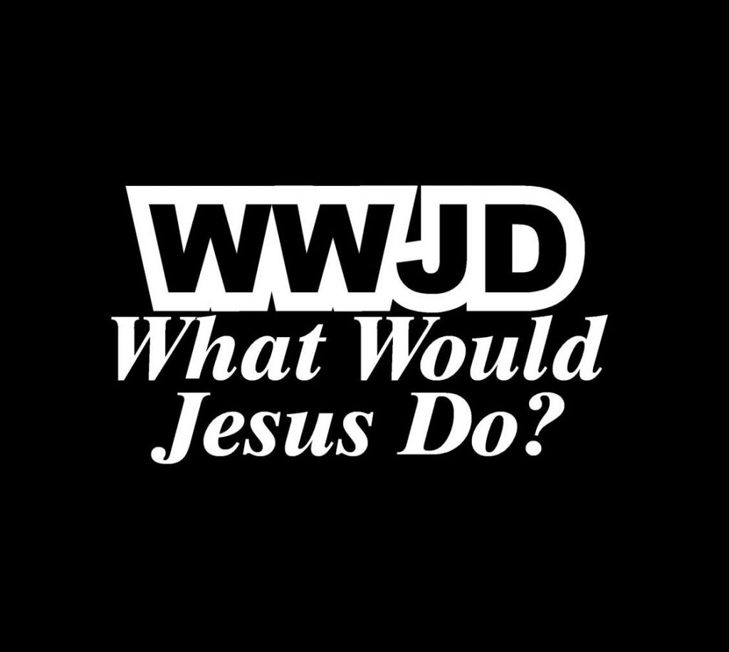 WWJD What Would Jesus Do Decal Sticker
