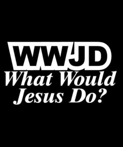 WWJD What Would Jesus Do Decal Sticker