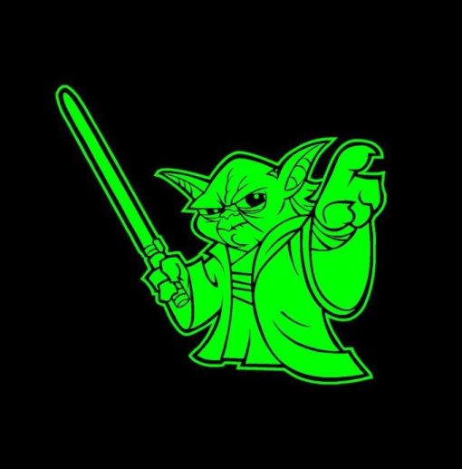 Yoda Star Wars Decal Sticker a6