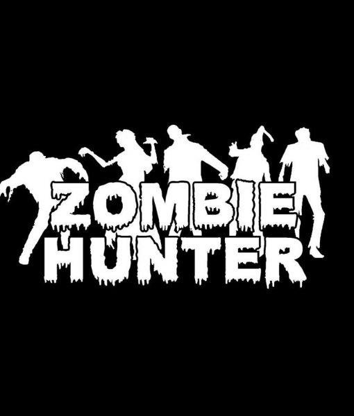 Zombie Hunter Decal Stickers a6 Custom Sticker Shop