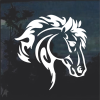 Tribal Horse Head II Window decal Sticker