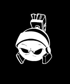Marvin the Martian Head - Cartoon Decal Sticker