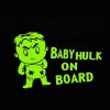 Baby Hulk on Board decal sticker