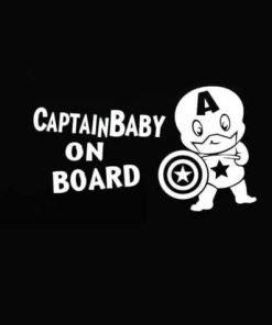 Captain America Baby on Board Decal