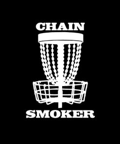 Chain Smoker Disc Golf Window Decal