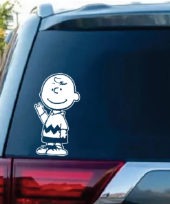 Charlie Brown waving - Cartoon Decal Sticker
