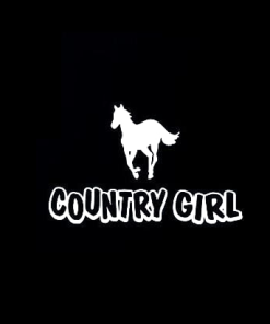 Country Girl Horse Window decal Sticker