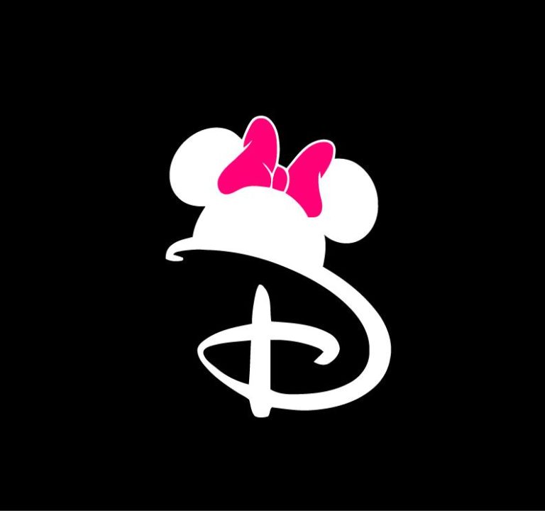 disney minnie mouse with bow decal stickers
