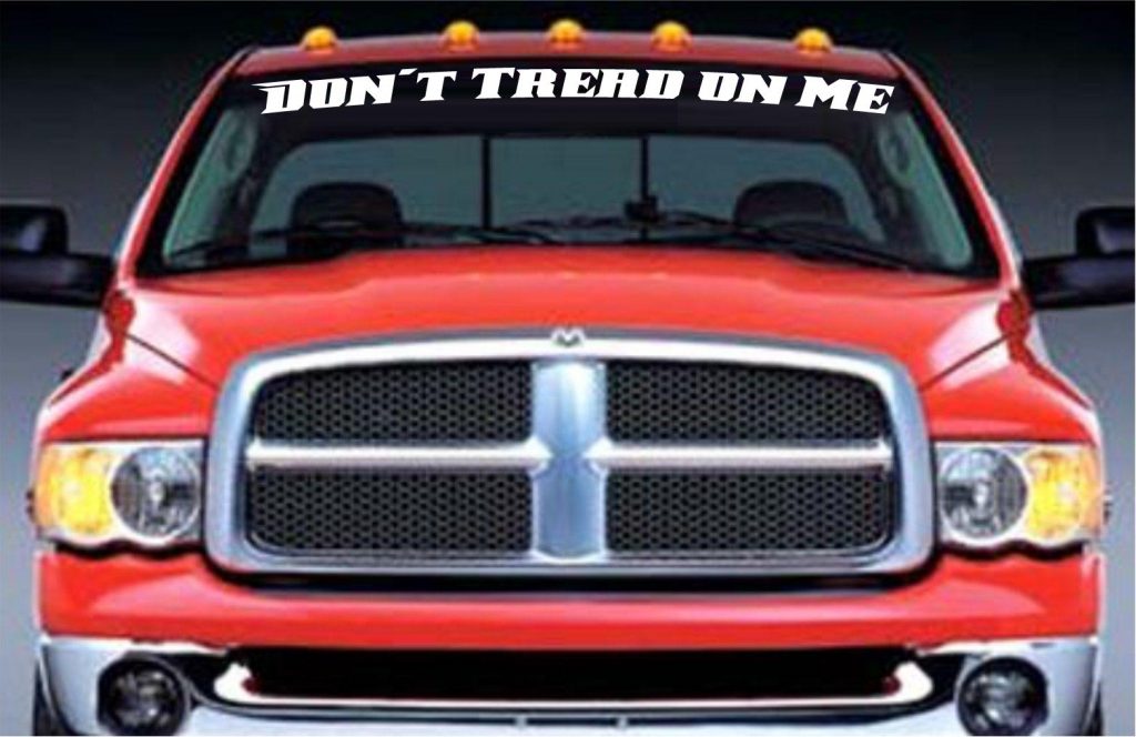 Dont Tread On Me Windshield Decal