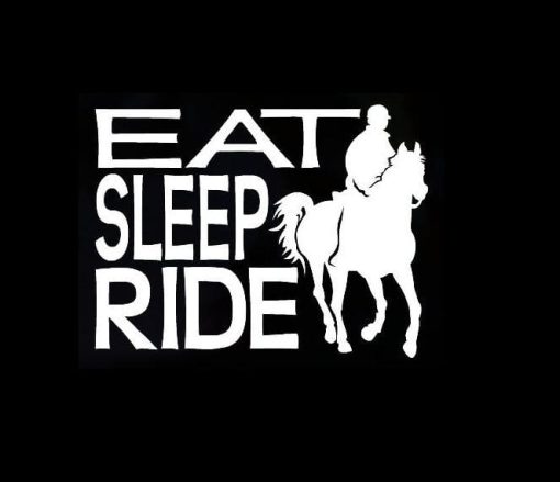 Eat Sleep Ride Horse Decal Sticker