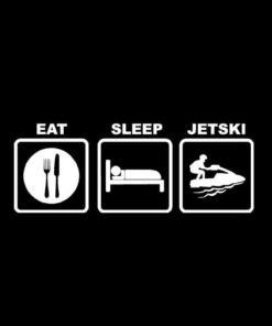 Eat Sleep Jet Ski Decal Sticker