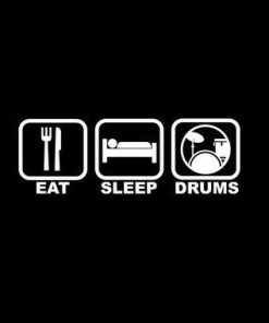 Eat Sleep Play Drums Decal Sticker