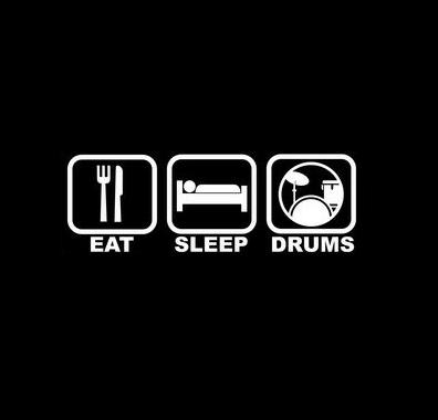 Eat Sleep Play Drums Decal Sticker