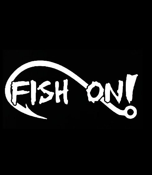 Fish on hook a3 Decal Sticker – Custom Sticker Shop