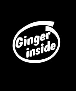 Ginger Inside Funny Decal Sticker