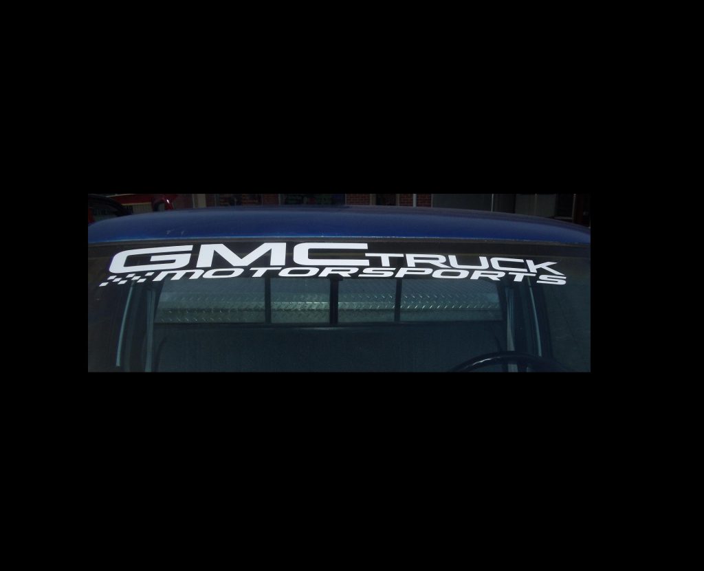 GMC Trucks Windshield Decal sticker