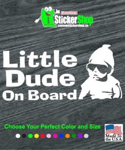 hangover little dude baby on board decal sticker