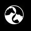 Horse head ying yang Decal Sticker