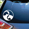 Horse head yin yang Window decal Sticker