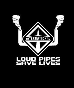 Loud Pipes Save Lives International Decal Sticker