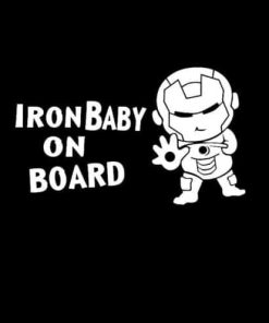 Baby Ironman on board decal sticker