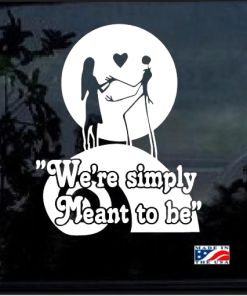 Jack and Sally Were simply meant to be - Cartoon Decal Sticker