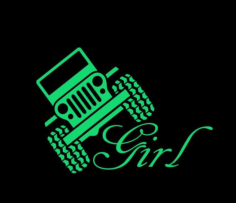 Jeep girl stickers #4